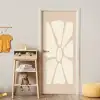 Bloemen - Pastel - Beige - Kunst deurposter klein -sfeer4