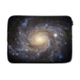 Kosmos - Sterrenstelsel - Donker laptophoes neopreen klein -3d