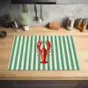 Kreeft - Strepen - Realistisch - Zomers Inductie beschermer vinyl 3mm klein -sfeer5