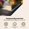 Doorkijk - Pad - Bloemen - Struik - Kleurrijk Inductie beschemer met haakjes middel -ky-onderkant-nl