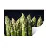Asperges - Groen - Zwart Muursticker klein -3d