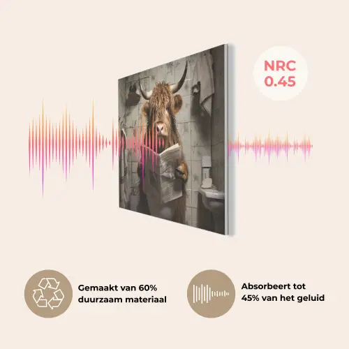 Schotse hooglander - Toilet - Krant - Badkamer PET vilt klein -USP_NL