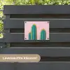Cactussen - Modern - Pastel tuinposter los doek klein -sfeer3