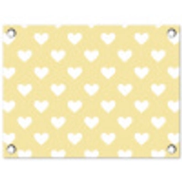 Hartjes - Patroon - Geel tuinposter los doek klein 239 -3d