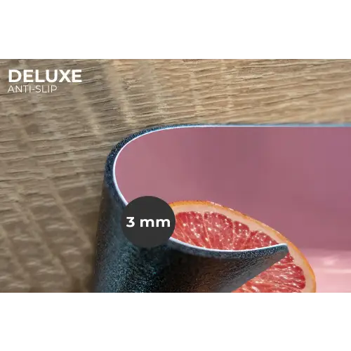 Grapefruit - Roze - Disco - Shiny Placemat vinyl groot -closeup
