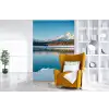 Landschap - Winter - Meer - Bergen - Uitzicht - IJs fotobehang vinyl groot -stoel
