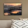 Brug - Mist - Bomen - Water canvas 2cm klein -sfeer3