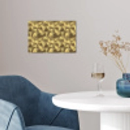 Modern - Cirkel - Goud poster papier klein 62 -sfeer3