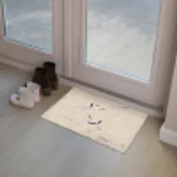 Kraanvogels - Bloesem - Beige Deurmat klein -sfeer3