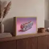 Hotdog - Steentjes - Glitters - Paars Light Box met batterij (Wandlamp) middel -sfeer2