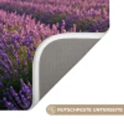 Landschap - Lavendelveld - Paars Badmat klein -USP_AntislipDE