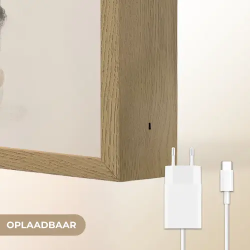 Ovaal - Kleurvlakken - Penseelstreken Light Box met batterij (Wandlamp) middel -USP_websiteoplaadbaarNL