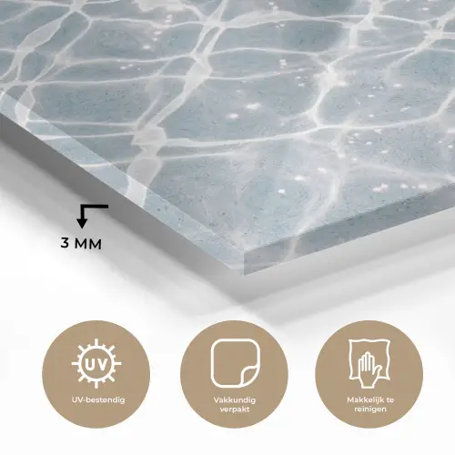 Water - Reflectie - Zonlicht plexiglas 5mm klein -sfeer2