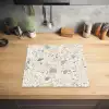 Patronen - Licht - Terrazzo - Decoratie Inductie beschermer vinyl 3mm middel -sfeer5