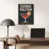 Cocktail - Zwart - Illustratie PET vilt klein -sfeer5