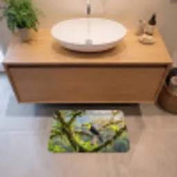 Toekan - Jungle - Natuur - Kleurrijk Badmat klein -sfeer1