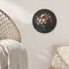 Groot - Bloemen - Vaas - Boeket Akoestische PET Vilt - Rond klein -sfeer4