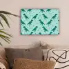 Donkergroen - Dinosaurussen - Afdrukken - Bladeren canvas 2cm klein -sfeer1