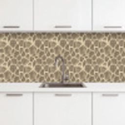 Giraf - Patroon - Beige - Bruin keuken achterwand 2 middel 871 -3d