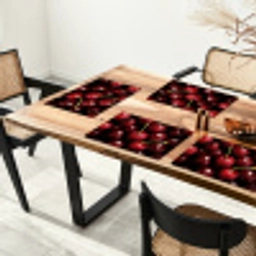 Rood - Fruit - Kersen Placemat vinyl groot -zzsfeer4_Kitchenyeah-website