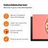 Illustratie - Bloemen - Rand - Roze Inductie beschermer vinyl 3mm klein -zzzzzzz-td-ups