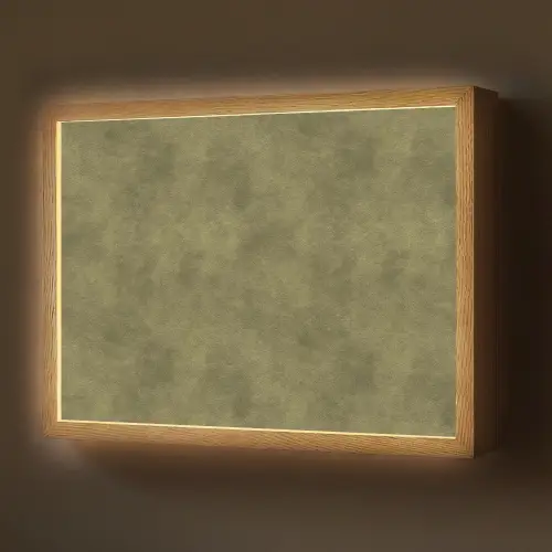 Textuur - Abstract - Groen Light Box met batterij (Wandlamp) middel 907 -z3d_website
