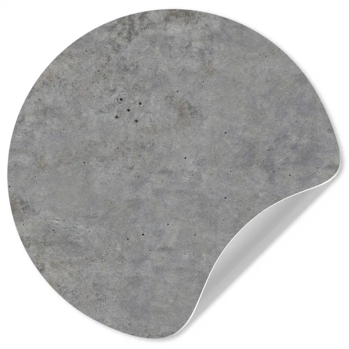 Beton - Industrieel - Patronen Wandcirkel behangsticker klein 186 -3d