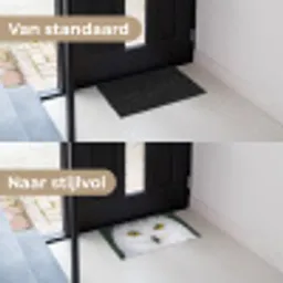 Sneeuwuil - Portret - Geel Deurmat klein -voor-na_NL