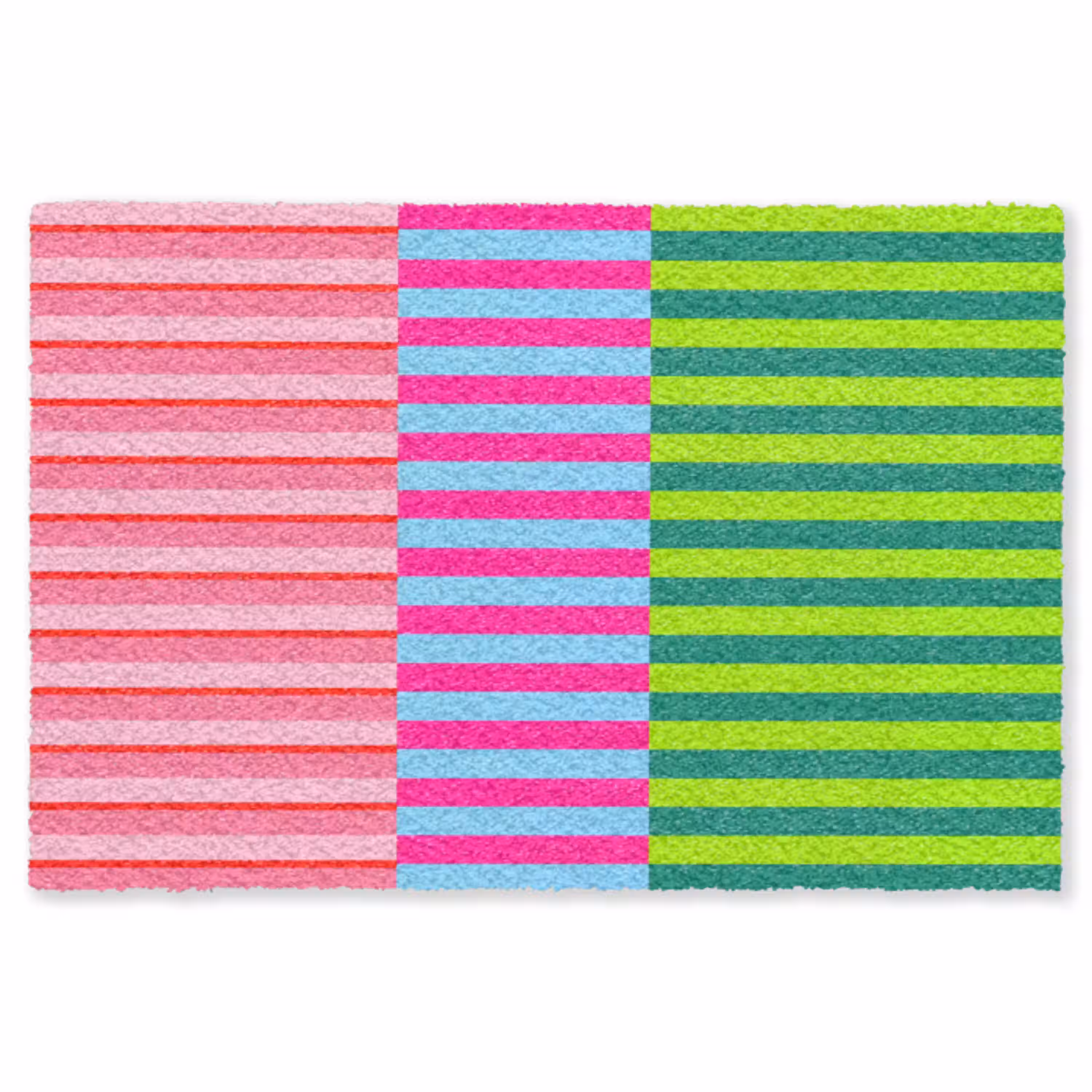 Patroon - Strepen - Modern - Abstract - Kleurrijk Vloerkleed Rechthoek klein -3d