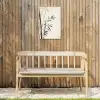 Japandi - Bamboe - Beige Tuinposter op houten frame 2 cm dik klein -sfeer4