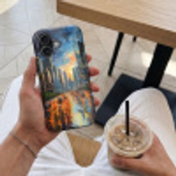 Auto - Skyline - Zon - Blauw Toughcase MagSafe Apple iPhone 17 klein -Sfeer1M