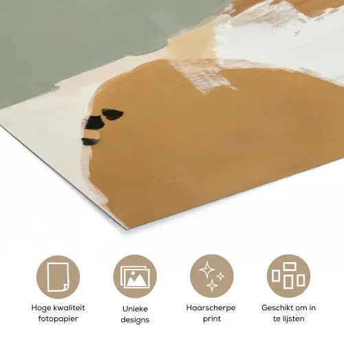 Paint - Abstract - Kleuren poster papier klein -closeup_NL