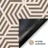 Beige - Bruin - Patroon - Strepen Deurmat klein 898 -antislip_NL