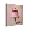 Taart - Pink - Cherry aluminium wit klein -3d