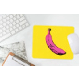Banaan - Grafisch - Geel muismat rubber klein -witbureau