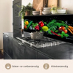Groente - Splash - Zwart keuken achterwand 2 middel -usp_NL
