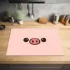 Varken - Roze - Minimalistisch Inductie beschermer vinyl 3mm klein -sfeer5