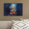 Kerstboom - Kerst - Abstract - Kleurrijk canvas 2cm klein -sfeer3