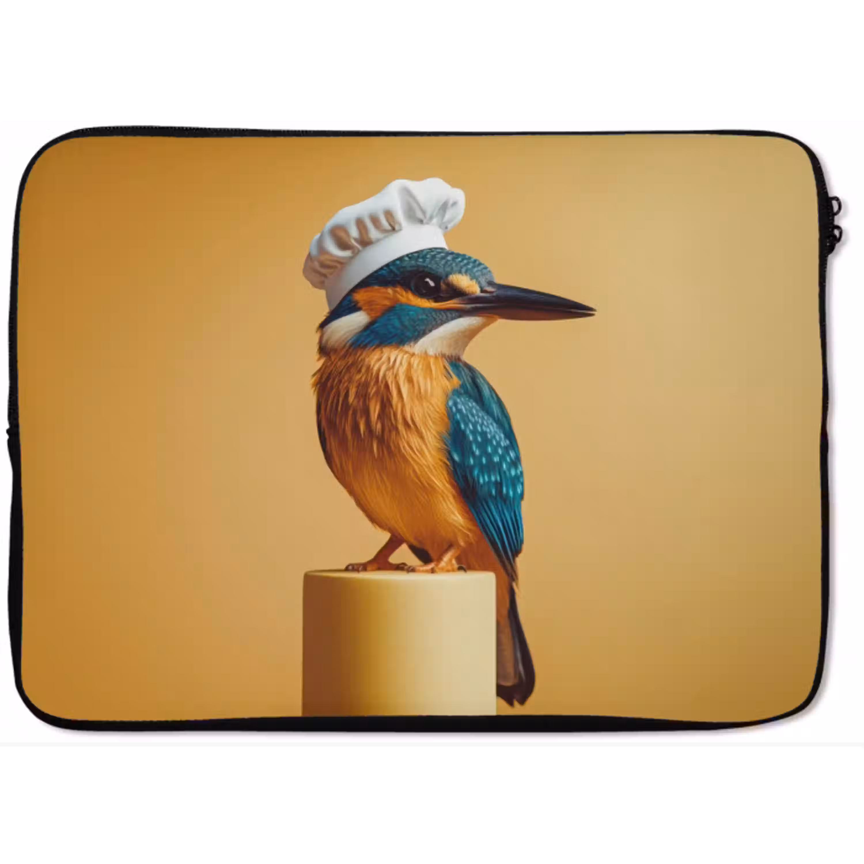Ijsvogel - Pilaar - Koksmuts - Vogel laptophoes neopreen klein -zkaufland3dotto