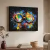 Graffiti - Sport - Zwemmen - Zwembril Textielframe zwart klein -sfeer3