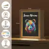 Panda - Dieren - Kleur - Verf - Zwart Light Box met kabel (Kinderlampje) klein -USP_NL