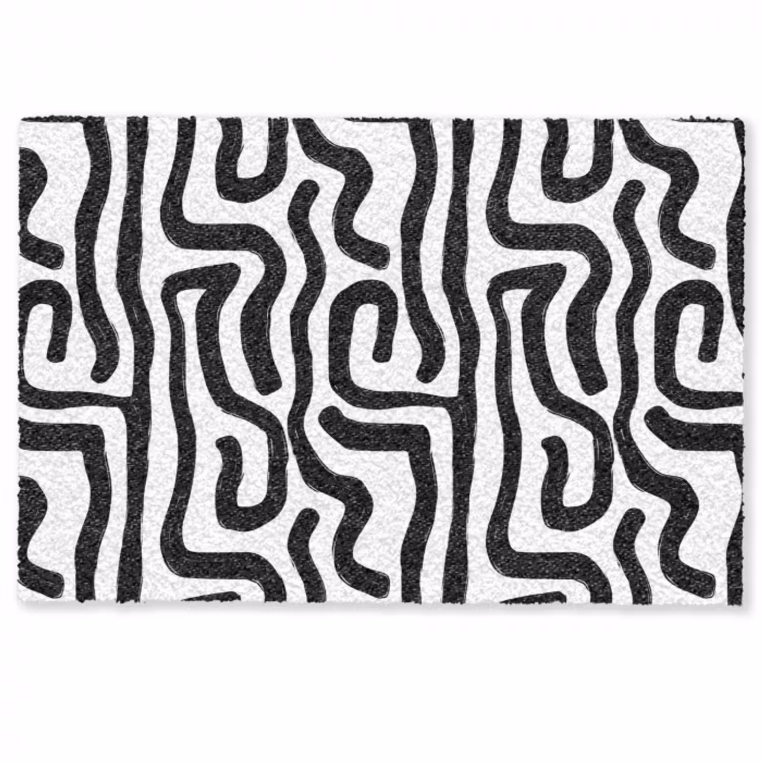 Fußmatte - Modern - Linien - Schwarz