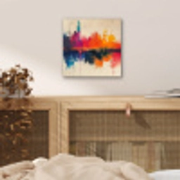 Modern - Verf - Kunst - Kleurrijk aluminium wit klein -sfeer3