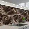Bruin - Goud - Marmer keuken achterwand 2 middel 871 -3d_schuin
