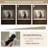 Paard - Natuur - Dieren - Bloemen - Paars Light Box met batterij (Wandlamp kind) middel -USP_dimbaarNL