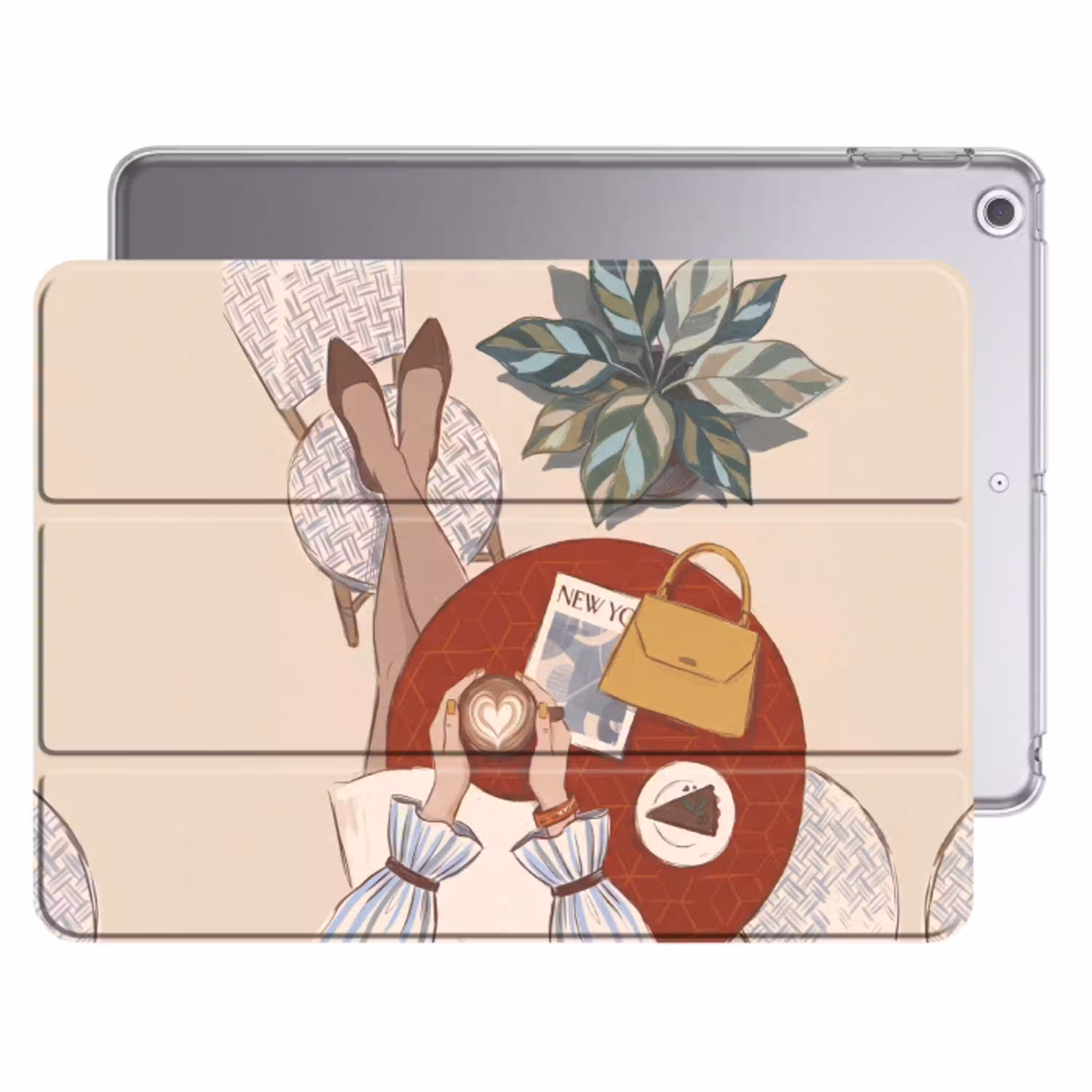 Mensen - Cafe - Koffie - Stadsleven - Modern Apple iPad 2017 middel -threedimensional_3d_global