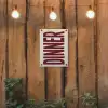 Eten - Decoratie - Rood - Vintage tuinposter los doek klein -sfeer1