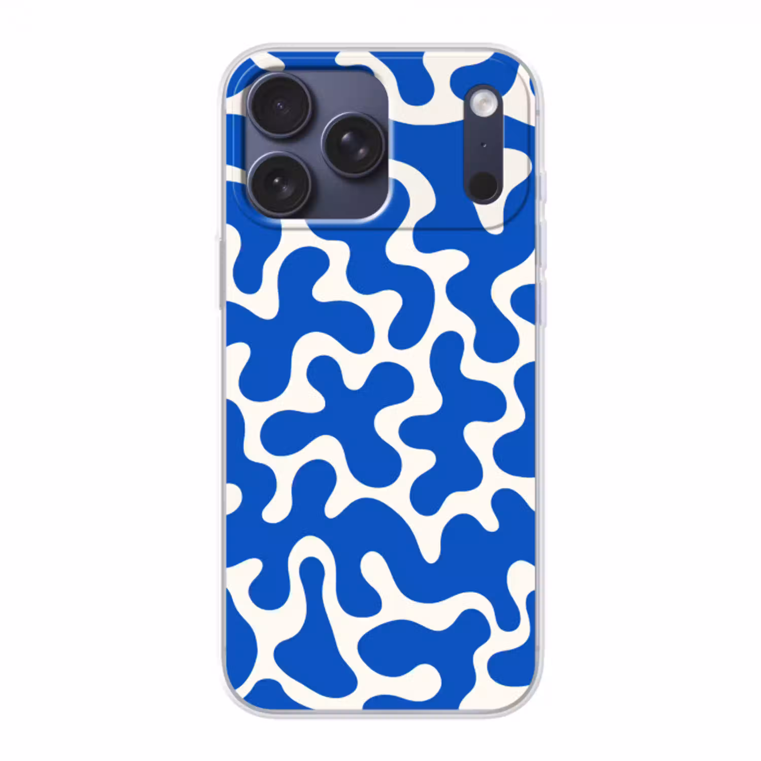 Vormen - Abstract - Blauw - Golven Telefoonhoesje iPhone 17 Pro Max klein -3d