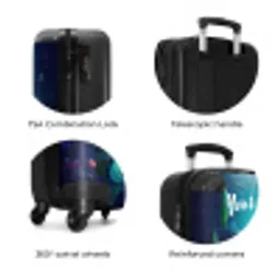 Koraal koningin NBS - Handbagage koffer - Kinderen Unisex middel zzzzzzzbolletjes_ENG