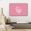 Frambozen - Steel - Getekend - Roze canvas 2cm klein -sfeer6